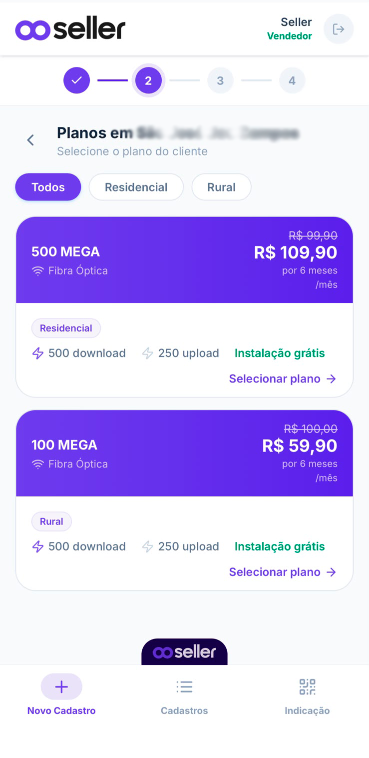 Seleção de plano